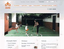 Tablet Screenshot of escolaalfa.com